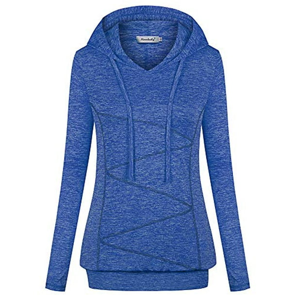 Ninedaily Womens Long Sleeve Workout Shirt Winter Fitness Activewear Casual Top 